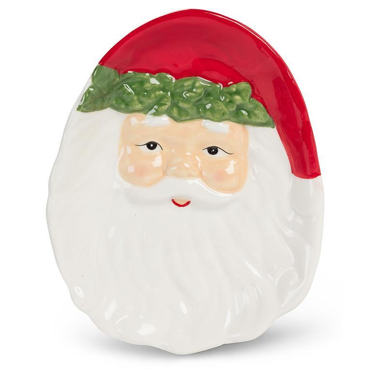 Abbott Jolly Santa small plate, top view
