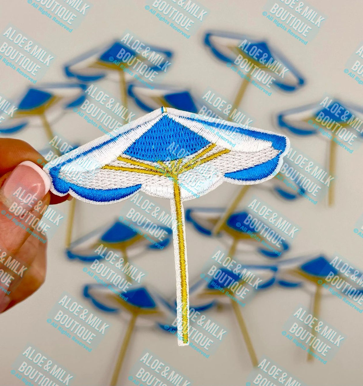 Beach umbrella hat patch