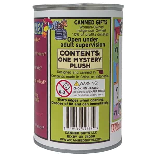 Canned Mystery plush in a can by Canned Gifts, view 3