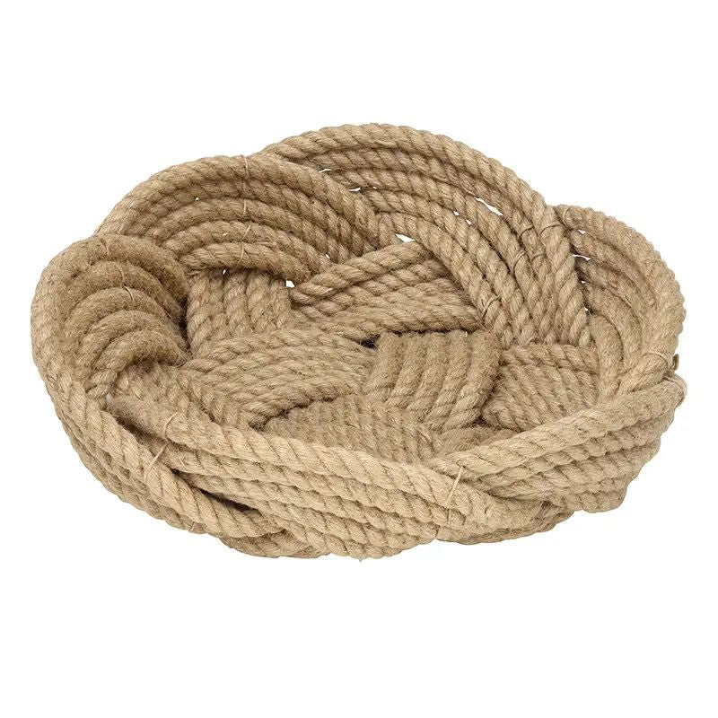 Nautical rope knot on a white background