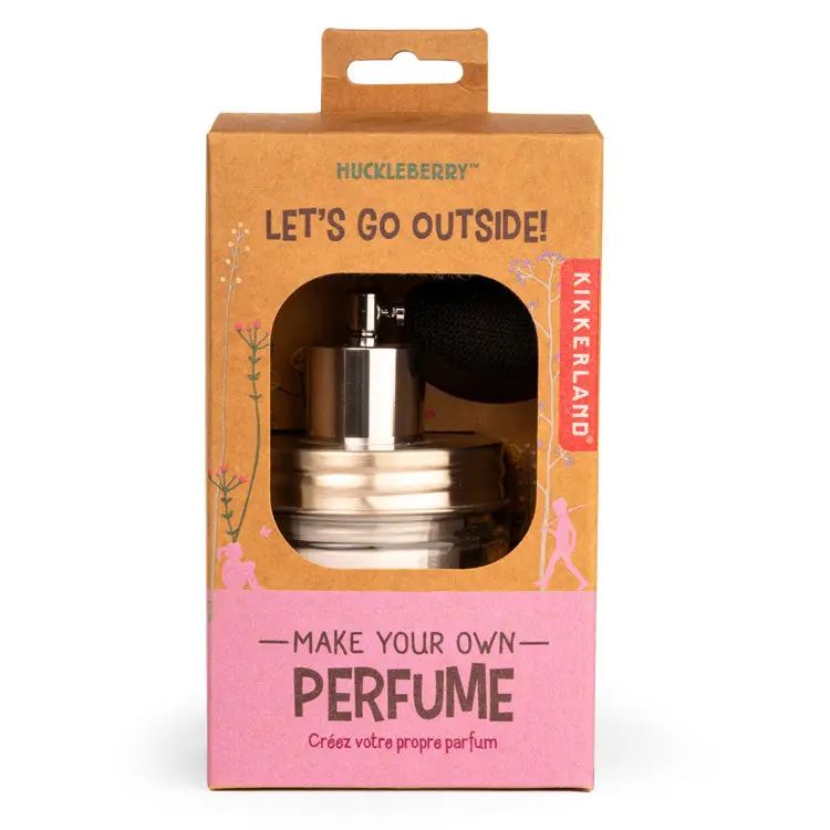 Perfume making kit in packaging with 'Huckleberry' branding
