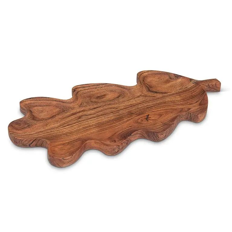 Abbott medium long oak leaf dish, 8 x 17 inches