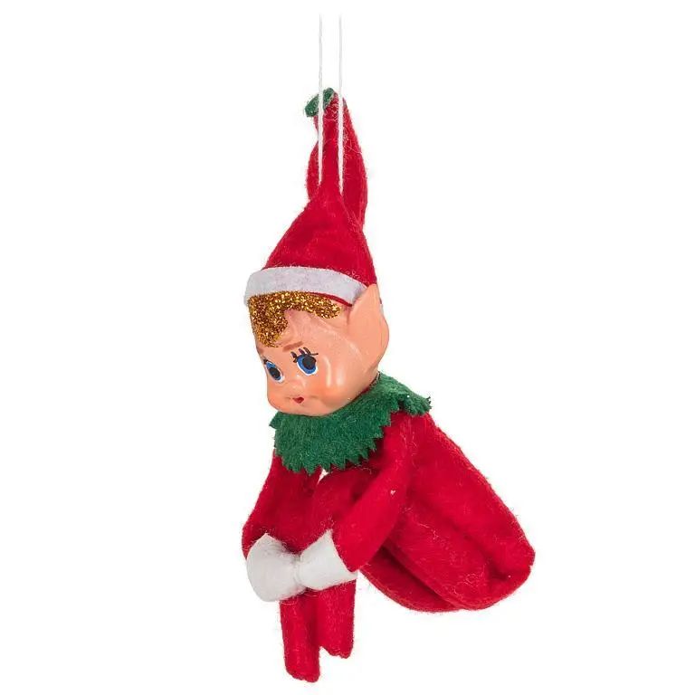 Abbott sitting elf ornament