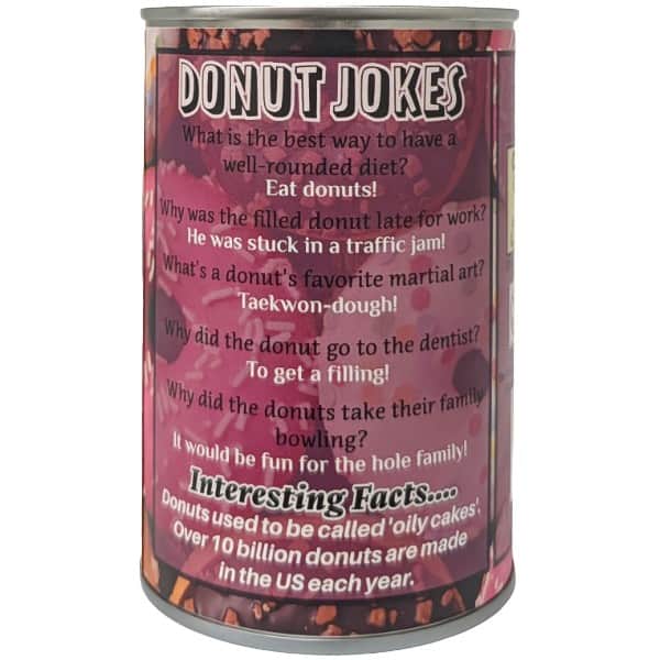 Sprinkles the Canned Donut plush in a can by Canned Gifts, view 2