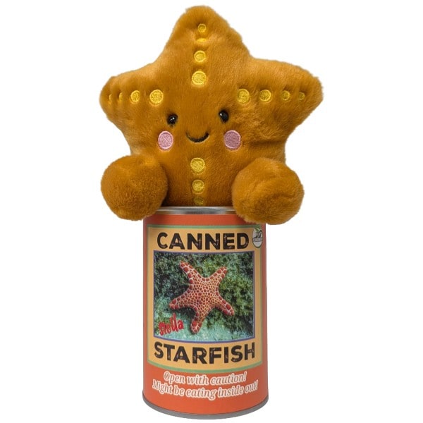 Stella the Canned Starfish plush in a can by Canned Gifts, view 4
