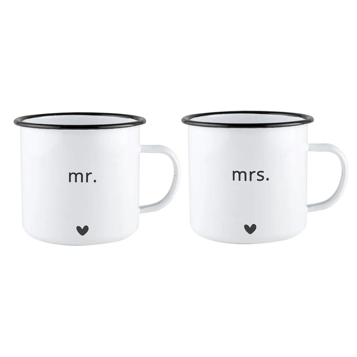 Enamel Mug Set Mr And Mrs Whitfield & Co.
