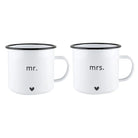 Enamel Mug Set Mr And Mrs Whitfield & Co.