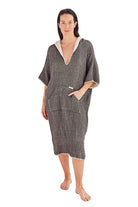 Falta Gauze Hooded Poncho Black Whitfield & Co.