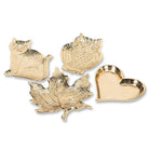 Abbott gold maple leaf trays in a set of shapes