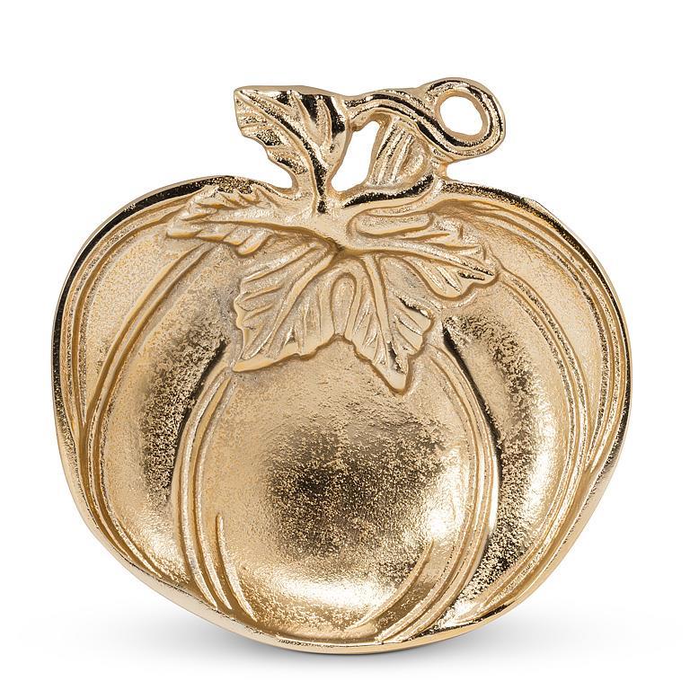 Abbott gold pumpkin flat tray, top view