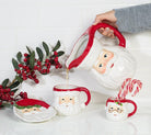 Abbott Jolly Santa plate and mugs styled for the holidays
