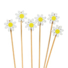 Abbott white daisy cocktail picks, 4.5 inches