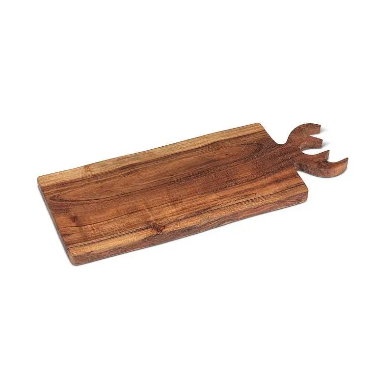 Abbott medium serving board with antler handle