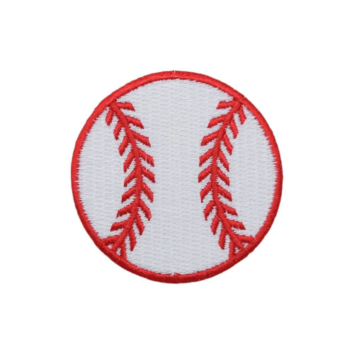 Embroidered 1.5 inch baseball sports iron-on patch