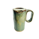 Bay Pottery handmade stoneware travel mug with handle and attached lid, 16 oz - view 1