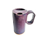 Bay Pottery handmade stoneware travel mug with handle and attached lid, 16 oz - view 2