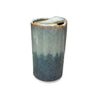 Bay Pottery handmade stoneware travel tumbler with attached lid and reactive drip glaze, 16 oz - view 3