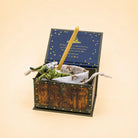 Camp Hollow cricket cake topper in its keepsake gift box