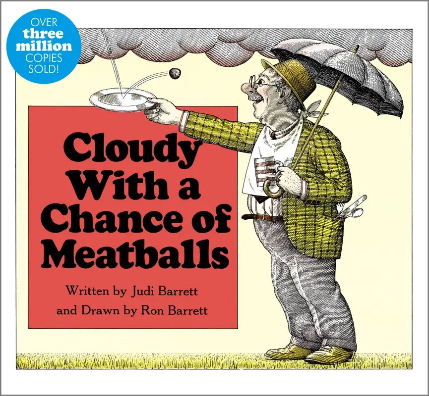 Cloudy with a Chance of Meatballs picture book by Judi Barrett, front cover