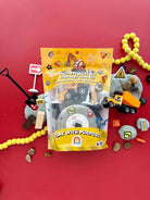 Construction Kiddough play dough kit with construction-themed play pieces