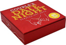 Red box with 'Couples Date Night Scratch-Off Deck' text and design on a white background