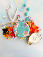 Earth Grown KidDoughs Mermaid KidDough Play Kit contents with mermaid figure, shells and sea-themed play dough