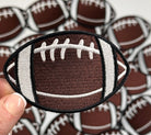 Embroidered football hat patch
