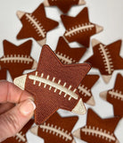 Football star hat patch