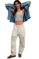 Free People Moxie Low Slung Pull On Pants White Whitfield & Co.