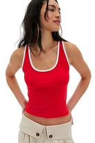 Free People Moxie Tank Top Red Whitfield & Co.
