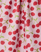 Geometry Cherry Cherries tea towel hanging in a kitchen