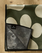 Close-up of the Geometry Paw Prints paw towel print and absorbent Geoweave texture