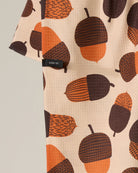 Geometry Squirrel Bounty tea towel styled for fall in the kitchen