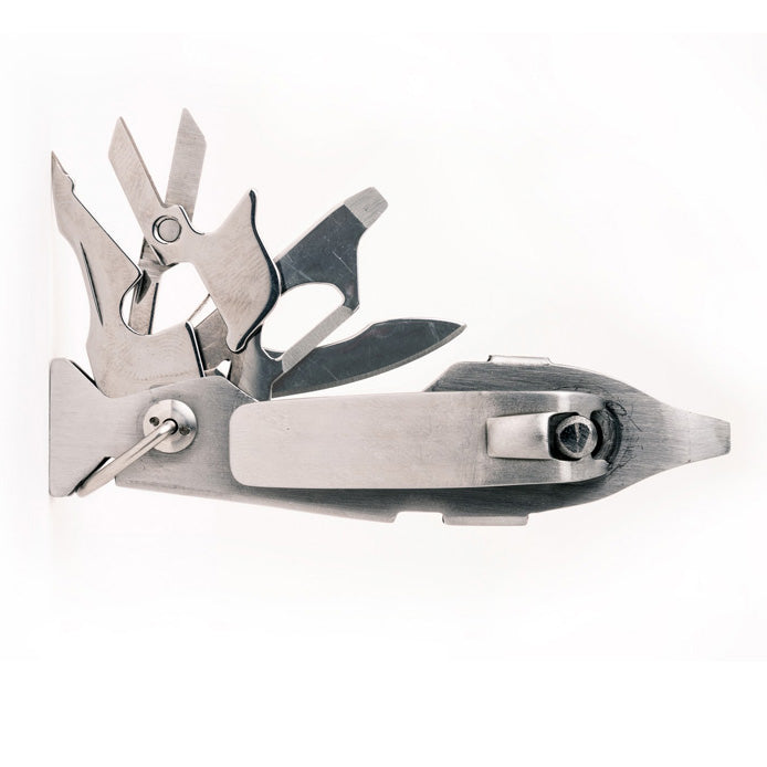 Kikkerland fish-shaped fishing multi-tool unfolded