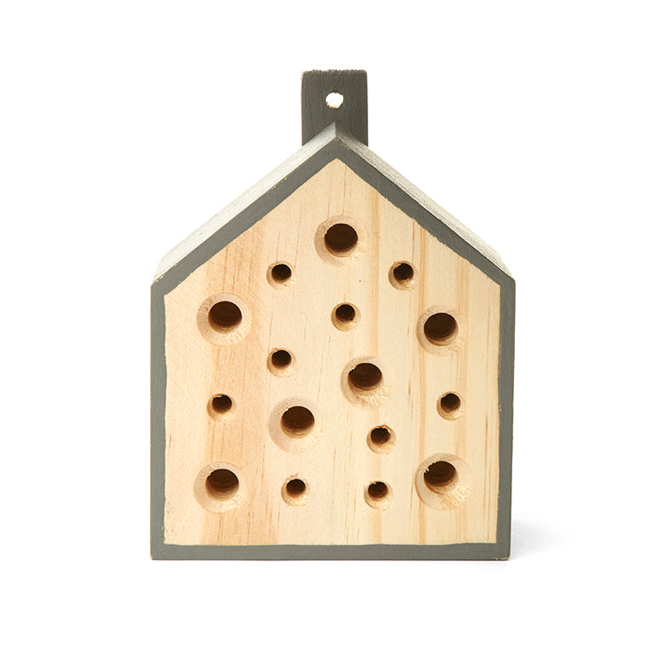 Kikkerland Little Bee Home wooden mason bee house