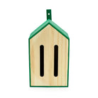 Kikkerland Little Butterfly House in natural wood with green roof