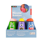 Box of KIDOKI Monster Bubbles with colorful bottles on a white background