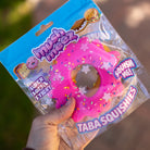 Mushmeez Layered Taba Squishy pink sprinkle donut in its blind bag package