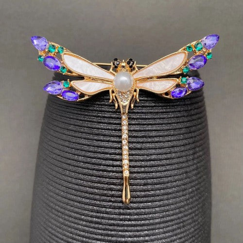 Square product photo of rhinestone dragonfly brooch for Google Shopping