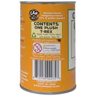 Rumble the Canned T-Rex plush in a can by Canned Gifts, view 3