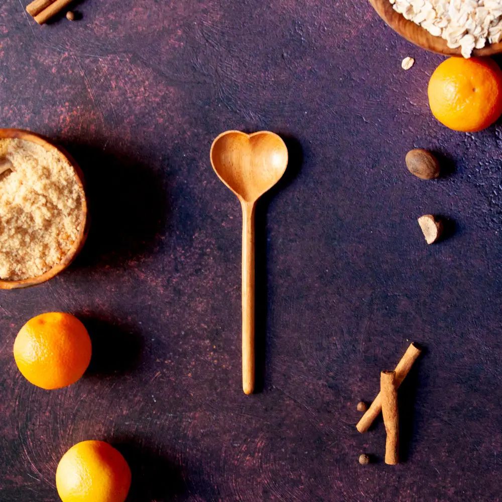 Vesper & Vine small wooden sweetheart spoon