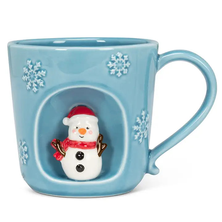 Abbott snowflake mug with holiday characters - view 2