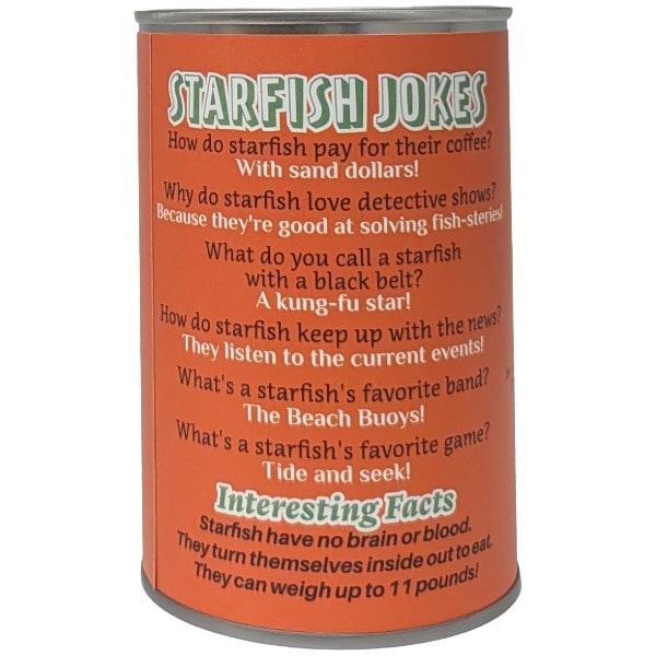 Stella the Canned Starfish plush in a can by Canned Gifts, view 2