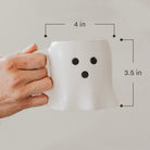 Sweet Water Decor Ghost figurine coffee mug size and dimensions