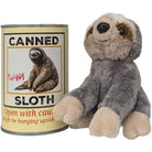 Twiggy the Canned Sloth plush in a can by Canned Gifts